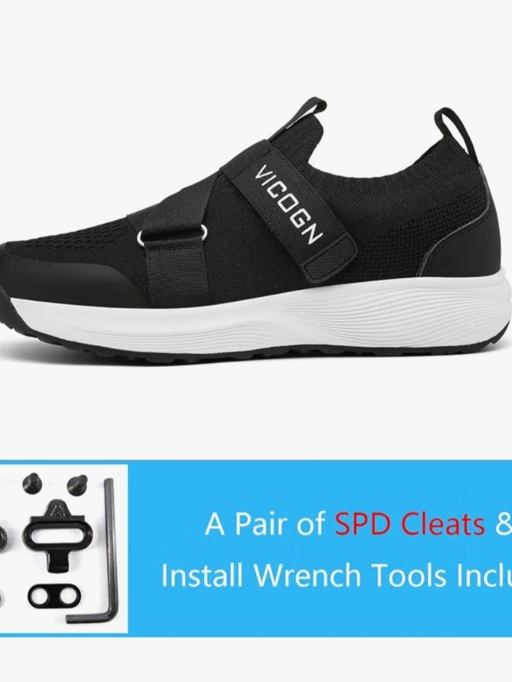 Women's Black Slip-On Knit Sneakers with Cross Strap